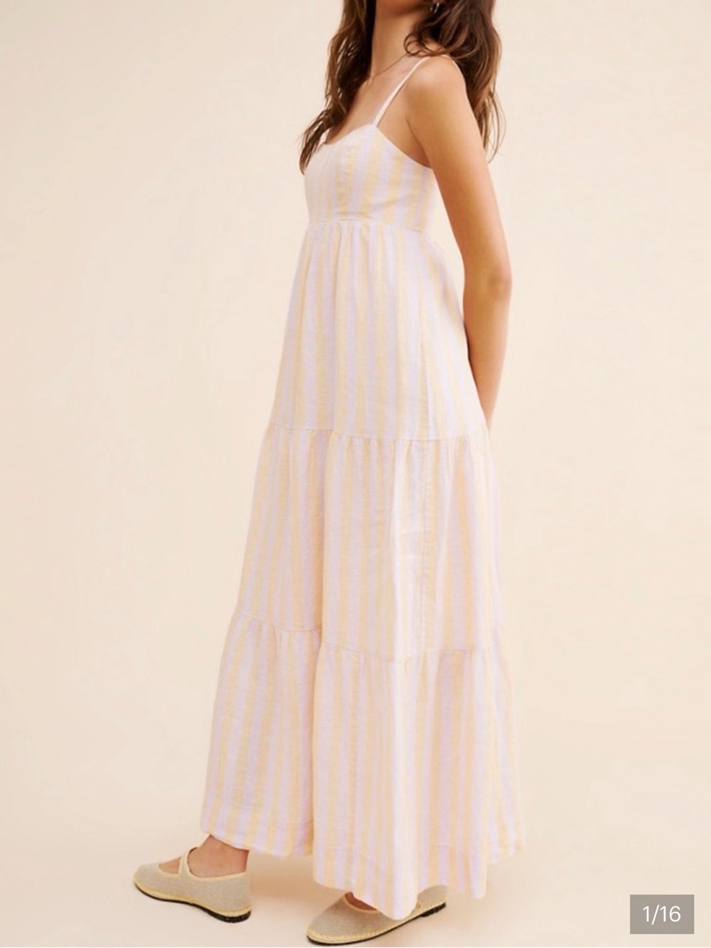 Lilly Pulitzer Javanne Linen Maxi Dress Seacoast Stripe